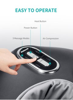 Nekteck Nekteck Shiatsu Foot Massager Machine with Soothing Heat, Deep Kneading Therapy, Improve Blood Circulation and Foot Wellness,Relax for Home or Office Use  - Image 3