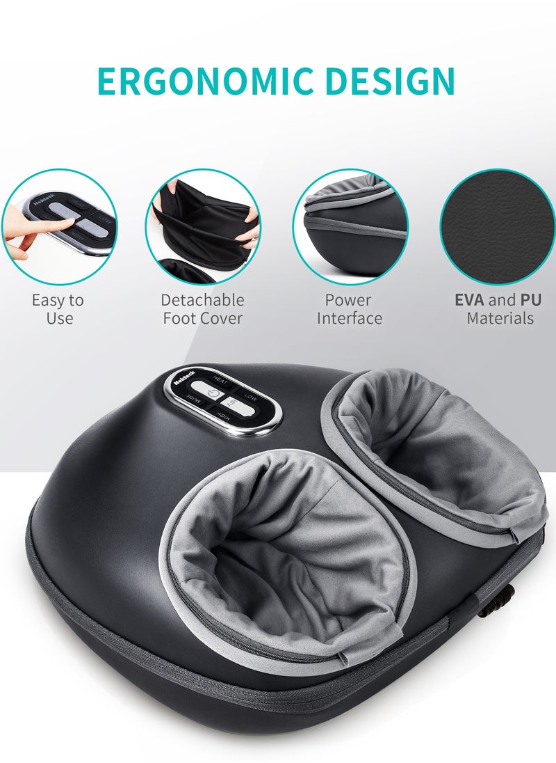 Nekteck Nekteck Shiatsu Foot Massager Machine with Soothing Heat, Deep Kneading Therapy, Improve Blood Circulation and Foot Wellness,Relax for Home or Office Use  - Image 4
