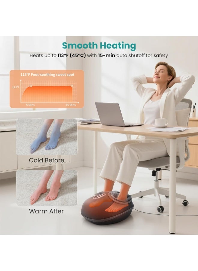 Nekteck Shiatsu Foot Massager Machine with Soothing Heat, Deep Kneading Therapy, Improve Blood Circulation and Foot Wellness,Relax for Home or Office Use - Image 3