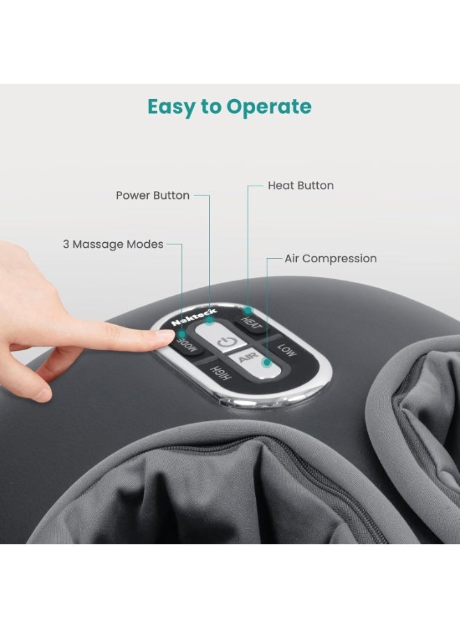 Nekteck Shiatsu Foot Massager Machine with Soothing Heat, Deep Kneading Therapy, Improve Blood Circulation and Foot Wellness,Relax for Home or Office Use - Image 5