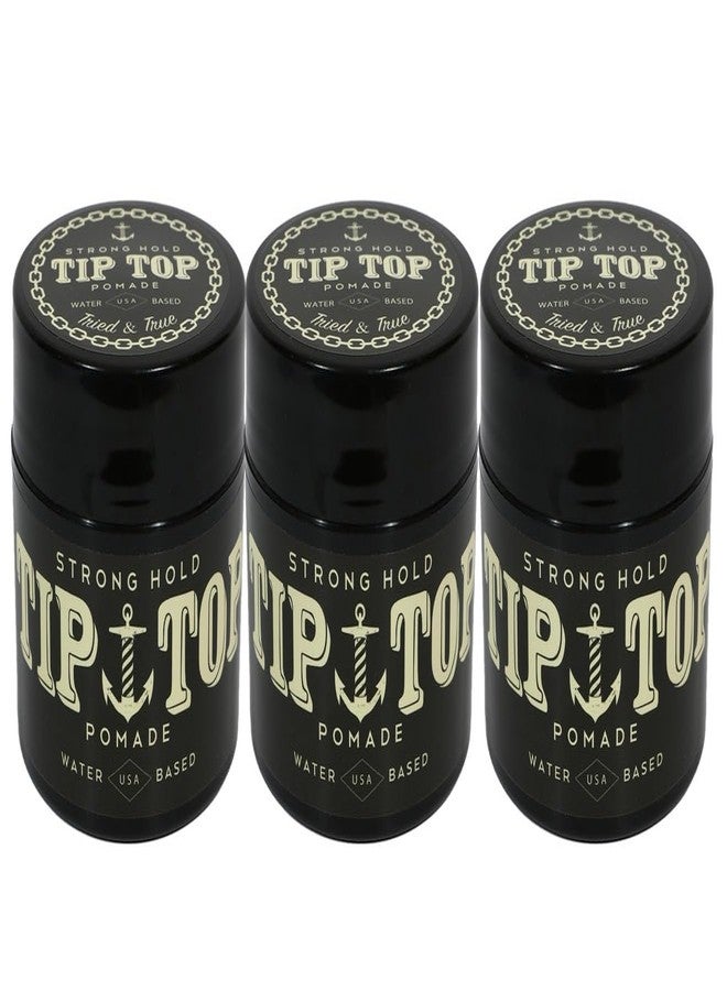 Tip Top TipTop Strong Hold Water Based Pomade 4.25oz Pack of 3 - Image 4