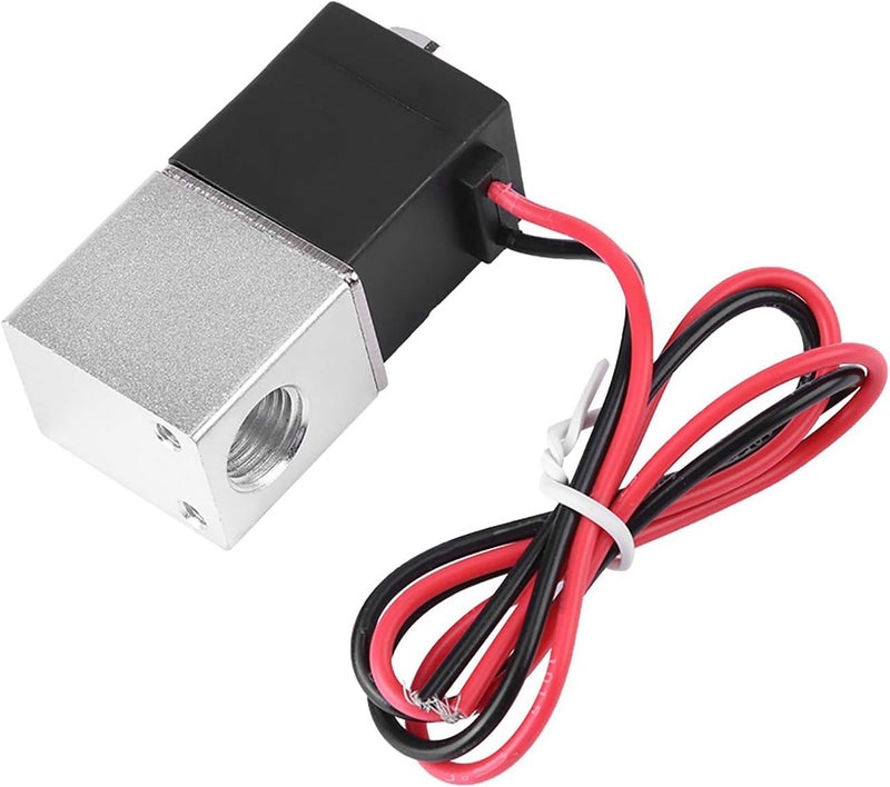 Denash Electric Solenoid Valve, 1/4inch DC 12V 2 Way Normally Closed Electric Solenoid Air Valve, Stainless Steel Solenoid Valve for Air, Gas, Liquid, Water - Image 2