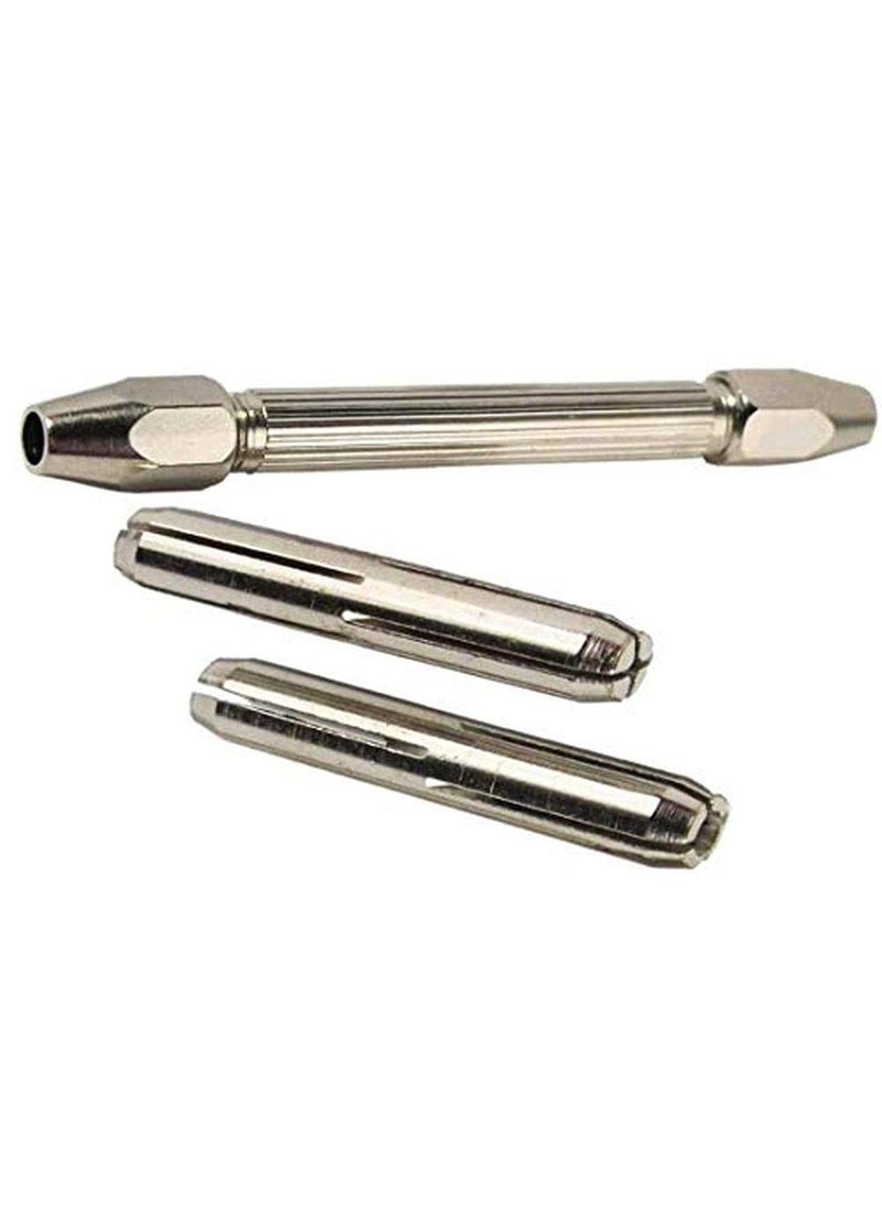 DIY Crafts DIY DIYC11625 Crafts Double Mouth Pin Vise Mini Micro Double Ended Pin Vise Hand Drill Bit Chuck Suit Your Needs Pack of 2 Pcs Hand Drill Bit Chuck  - Image 1