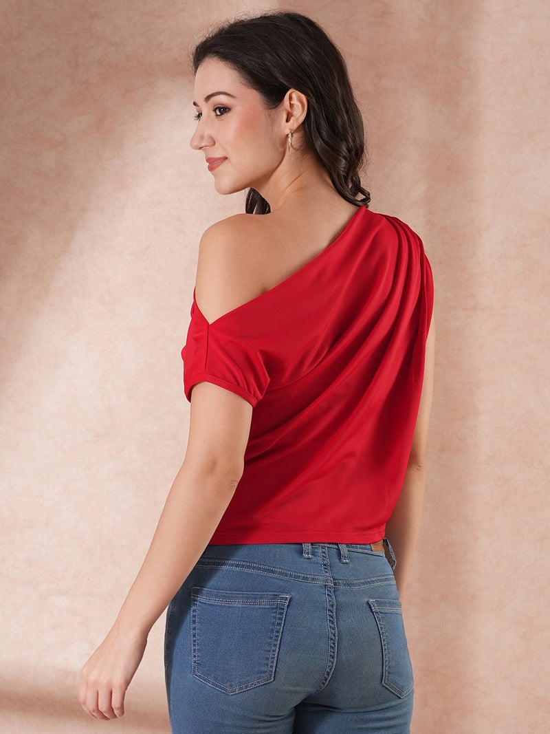globus Globus Women One Shoulder Extended Sleeves Top  - Image 3