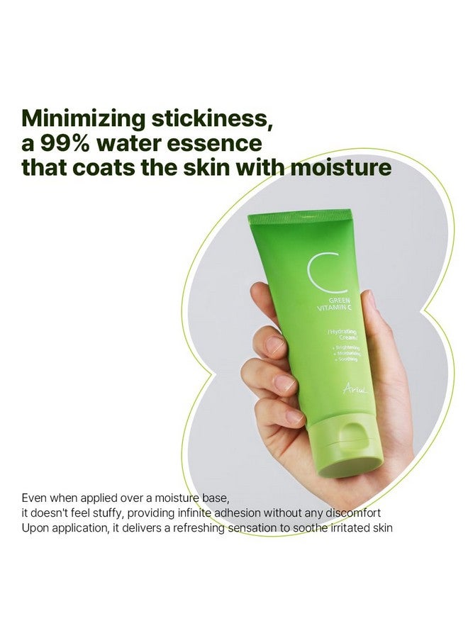 Ariul Green Vitamin C Hydrating Cream - 99% Hydrating Base, Kakadu-C for Radiance, CICA & Madecassoside for Soothing, Ceramide Complex for Barrier Care, Korean Skin Care, 100g / 3.38 oz - Image 3