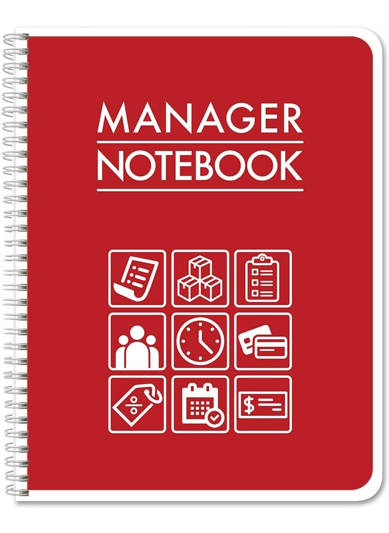 BookFactory BookFactory Manager Notebook Managers Log Book Planner Management Logbook  WireO 100 Pages 85 X 11 LOG1007CWPPManagerNotebookBX  - Image 1