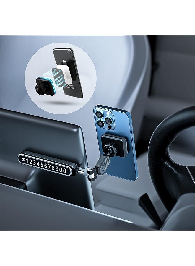 Excefore 2022 Upgrade Tesla Magnetic Car Phone Mount For Model 3/Y- 360 Degree Adjustable Head, Universal All Devices - Suspended Screen Mount [Super Magnet] - Image 1