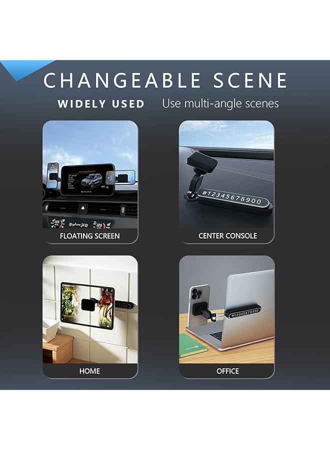 Excefore 2022 Upgrade Tesla Magnetic Car Phone Mount For Model 3/Y- 360 Degree Adjustable Head, Universal All Devices - Suspended Screen Mount [Super Magnet] - Image 5