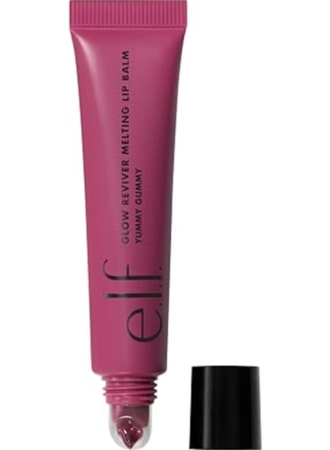 e.l.f. Glow Reviver Melting Lip Balm, Yummy Gummy Hydrating Tinted Lip Balm For A Glossy Finish & Soft, Supple Lips, Vegan & Cruelty-Free,