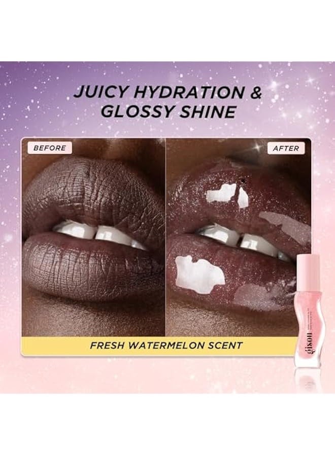 Gisou 4-Piece Set HONEY GLOSS HYDRATION HEROES， HSH SHINE POR HAIR & LIPS - Image 4