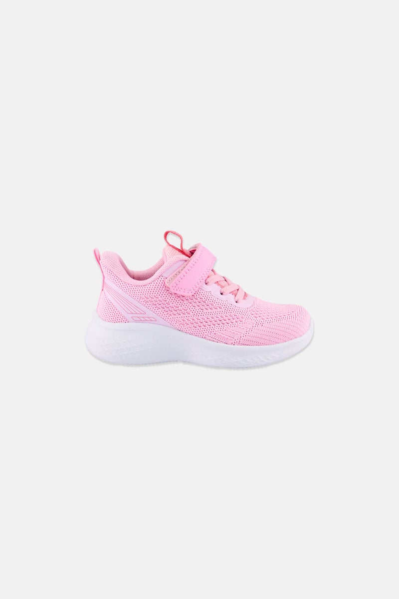 Mudd Toddlers Girl Brand Logo Velcro Closure Outdoor Shoes, Pink - Image 3