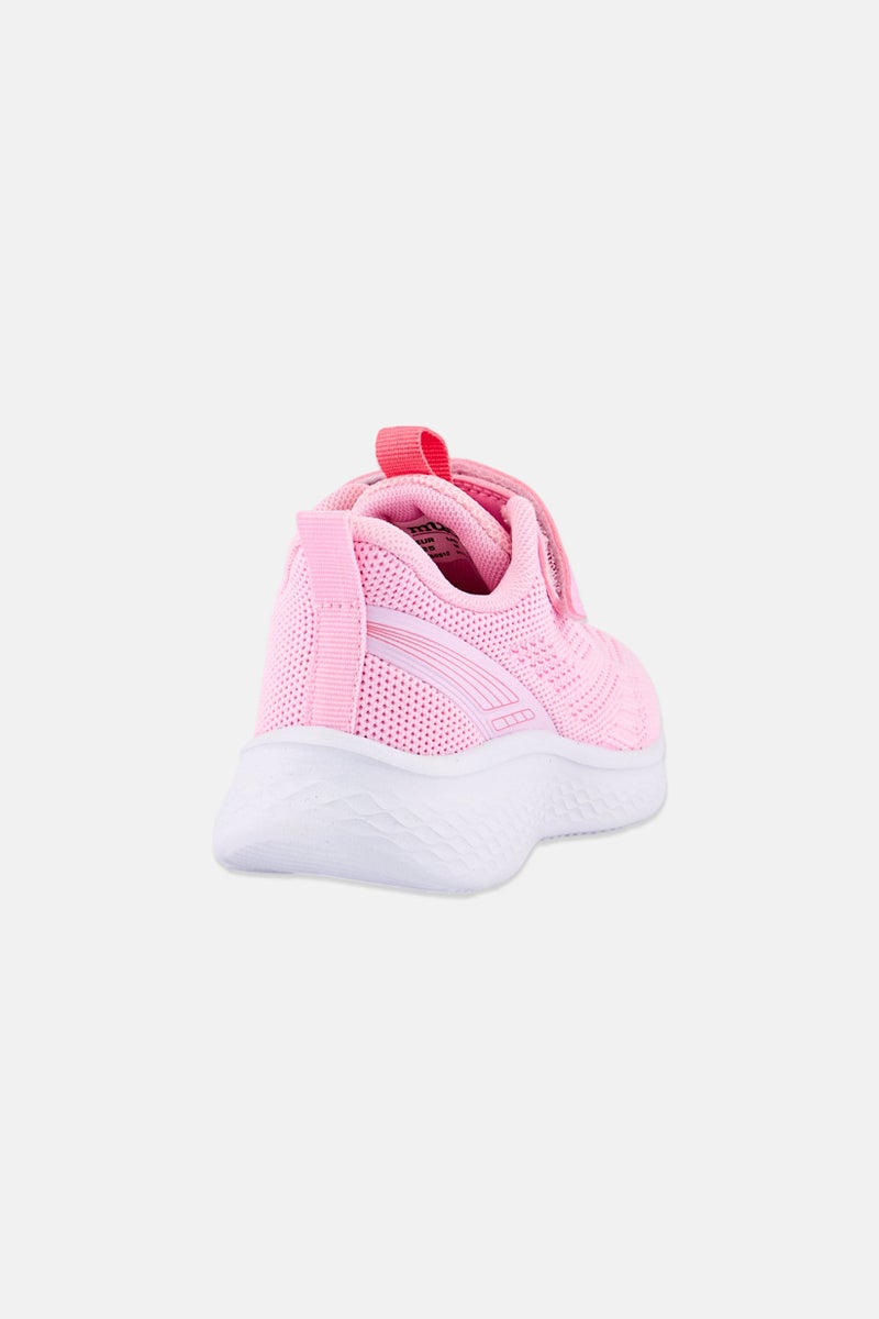 Mudd Toddlers Girl Brand Logo Velcro Closure Outdoor Shoes, Pink - Image 2