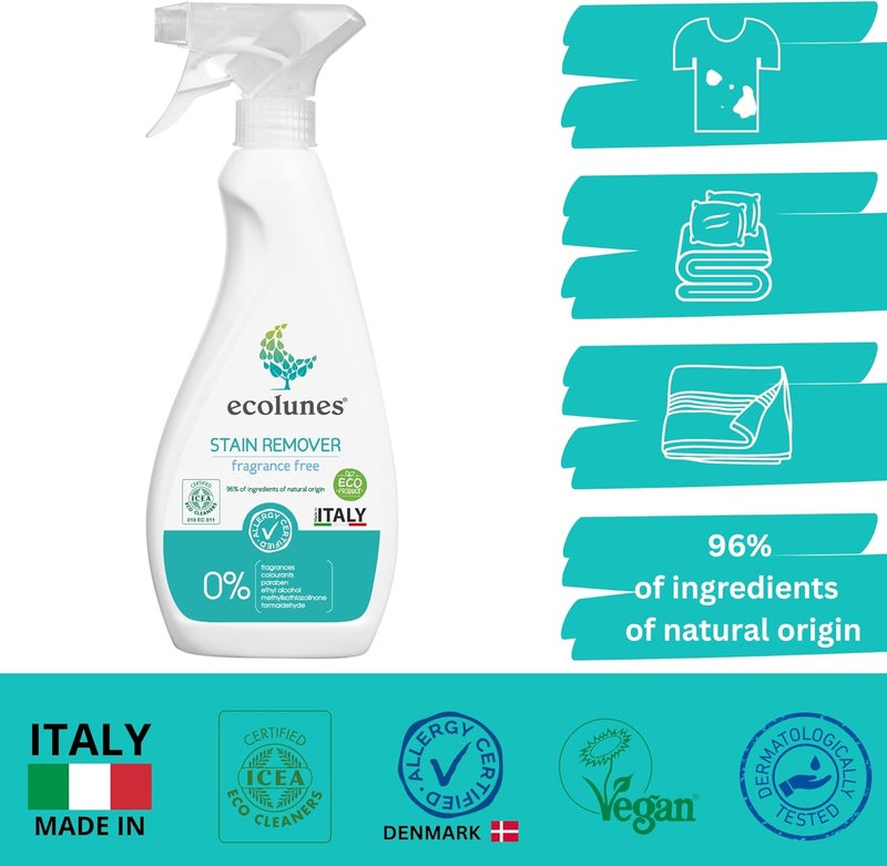 Ecolunes Fragrance Free Stain Remover 500 ml - Image 2