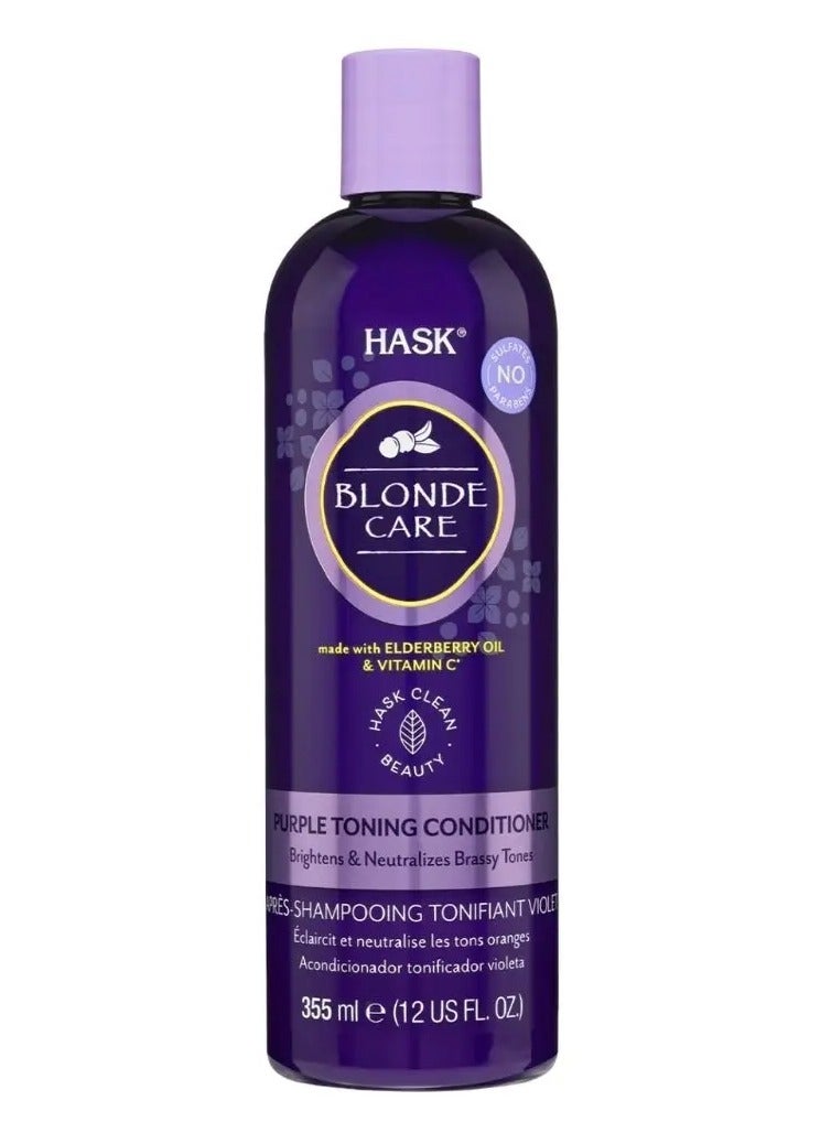 Hask Blonde Care Purple Conditioner 355Ml