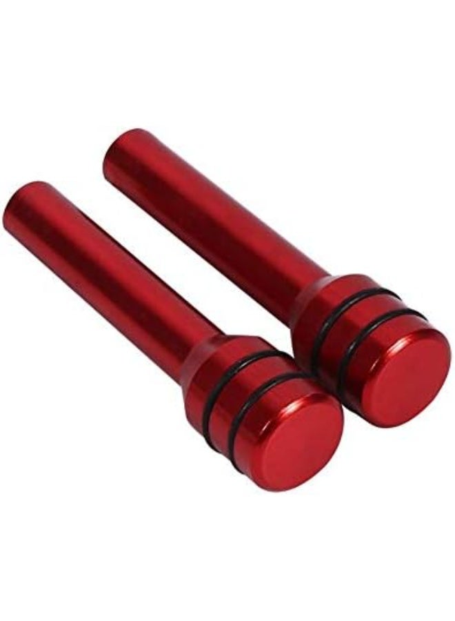 Dilwe Door Lock Knob Pin Car Door Lock Pins 2 Pcs Aluminum Alloy Interior Door Pin Lock Pull Locking Post for Car SUV Truck Automobile Most Vehicles(Red) - Image 4