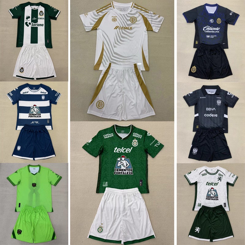 Cold Mexican League Jersey Adult And Children'S Football Uniform Short-Sleeved Suit Men'S Home And Away Sports Game Training Uniform - Image 2