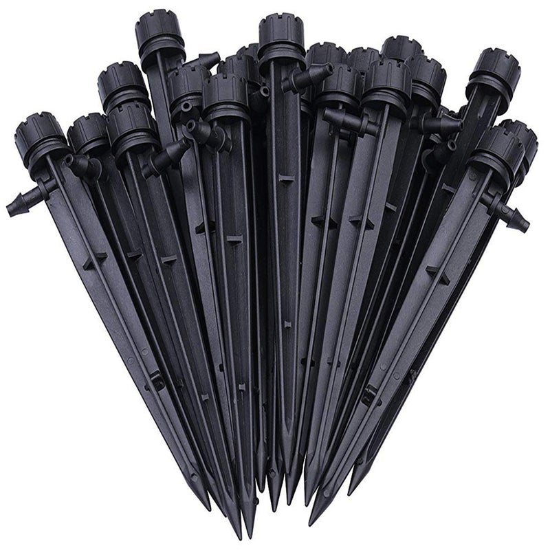 Axe Sickle Axe Sickle Set of 100 Drip Emitters Perfect for 4mm / 7mm Tube, Adjustable 360 Degree Water Flow Drip Irrigation System for Watering System.  - Image 1