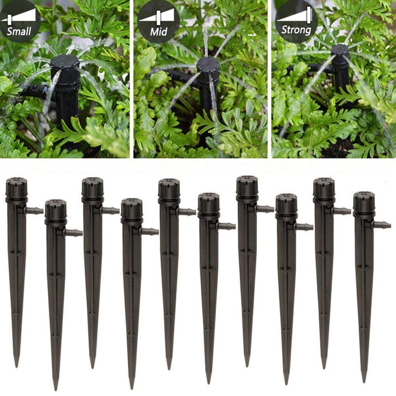 Axe Sickle Axe Sickle Set of 100 Drip Emitters Perfect for 4mm / 7mm Tube, Adjustable 360 Degree Water Flow Drip Irrigation System for Watering System.  - Image 3