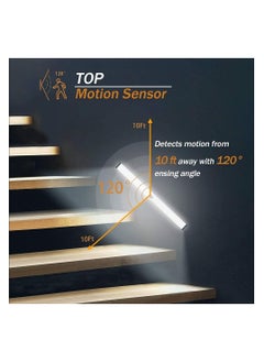 Generic Closet Lights, LED Under Cabinet Lighting, Wireless Motion Sensor Night Light - USB Rechargeable, Cool White,with magnetic double sided tape for Stairs/Kitchen/Drawer (30cm-1pc)  - Image 4