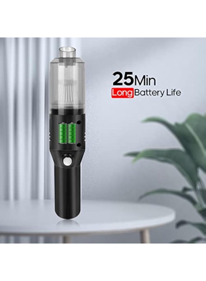 Arabest Cordless Portable Mini Car Vacuum Cleaner, Powerful (400g) Handheld Vacuum Cleaner, Cordless Rechargeable, Black, Hand Vacuum Cleaner for Car/Desk - Image 4
