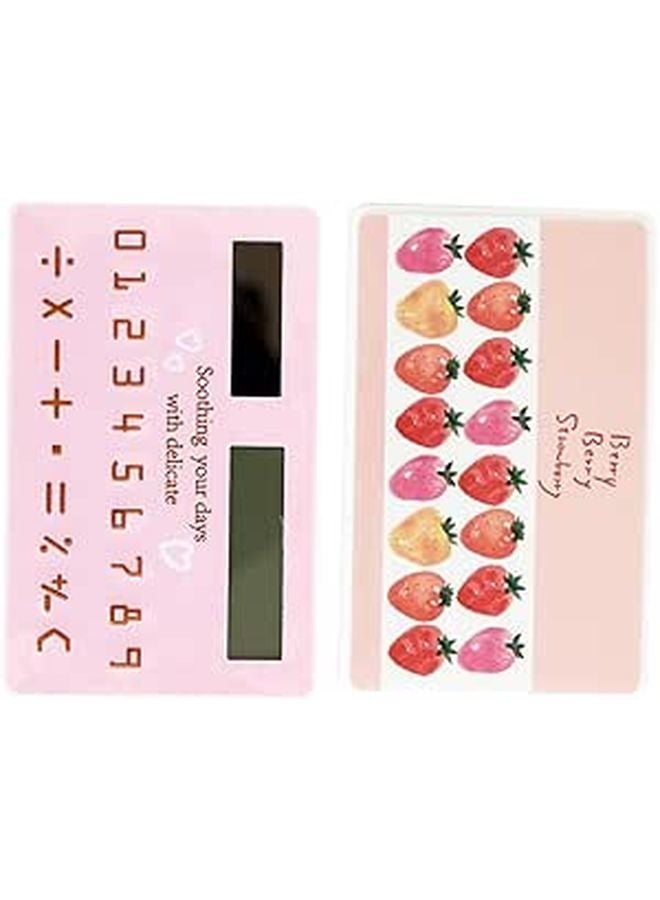Solar Powered Pocket Calculator Set Of 2 Portable Basic Calculators For Students Office - Image 1