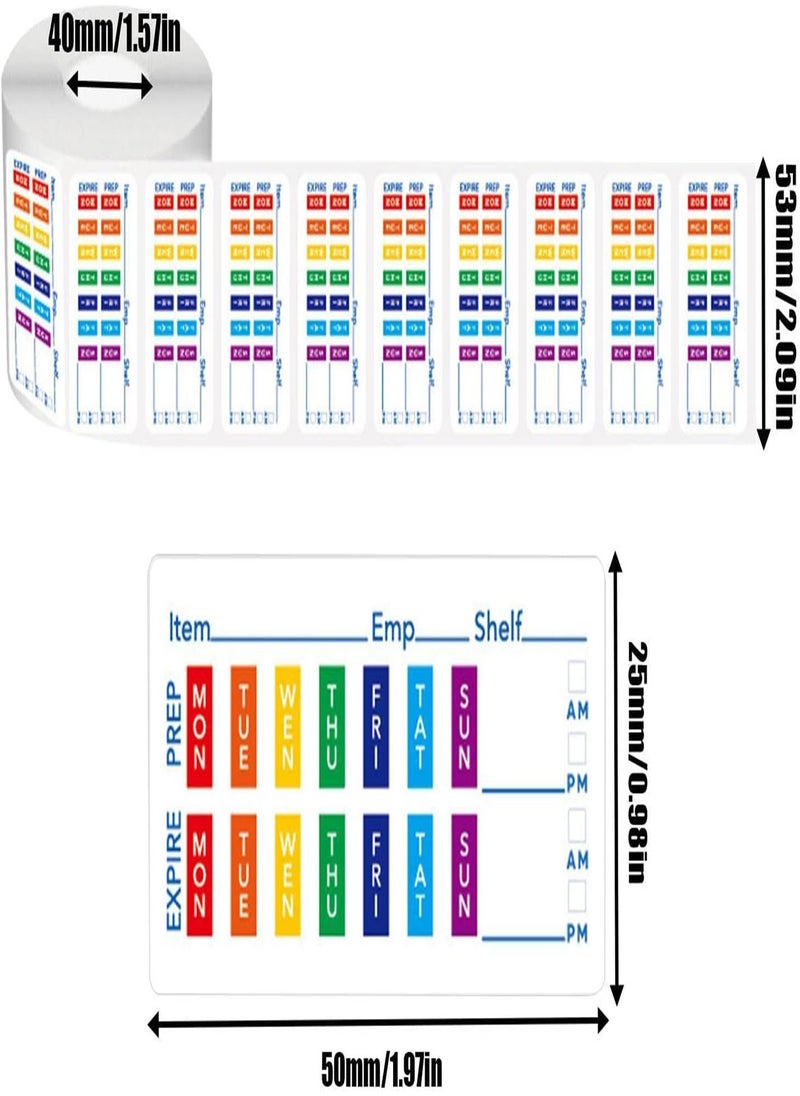 GGOOT - Dissolvable Food Labels for Containers | 1 * 2inch Food Date Labels Stickers | Canning Labels to Record Storage Food Name, Date, Time for Fridge Food Containers, Storage Box and Jars - Image 1