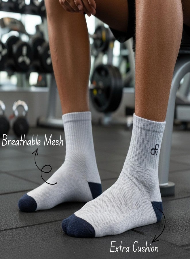 PRENIL WEAVES Shocks for Men's | Quarter Length Style Socks for Men Cotton | Premium Cotton Socks for Men | Soft, Breathable & Durable | Free Size Fit | Pack of 3 Stylish Everyday Use Pairs - Image 4