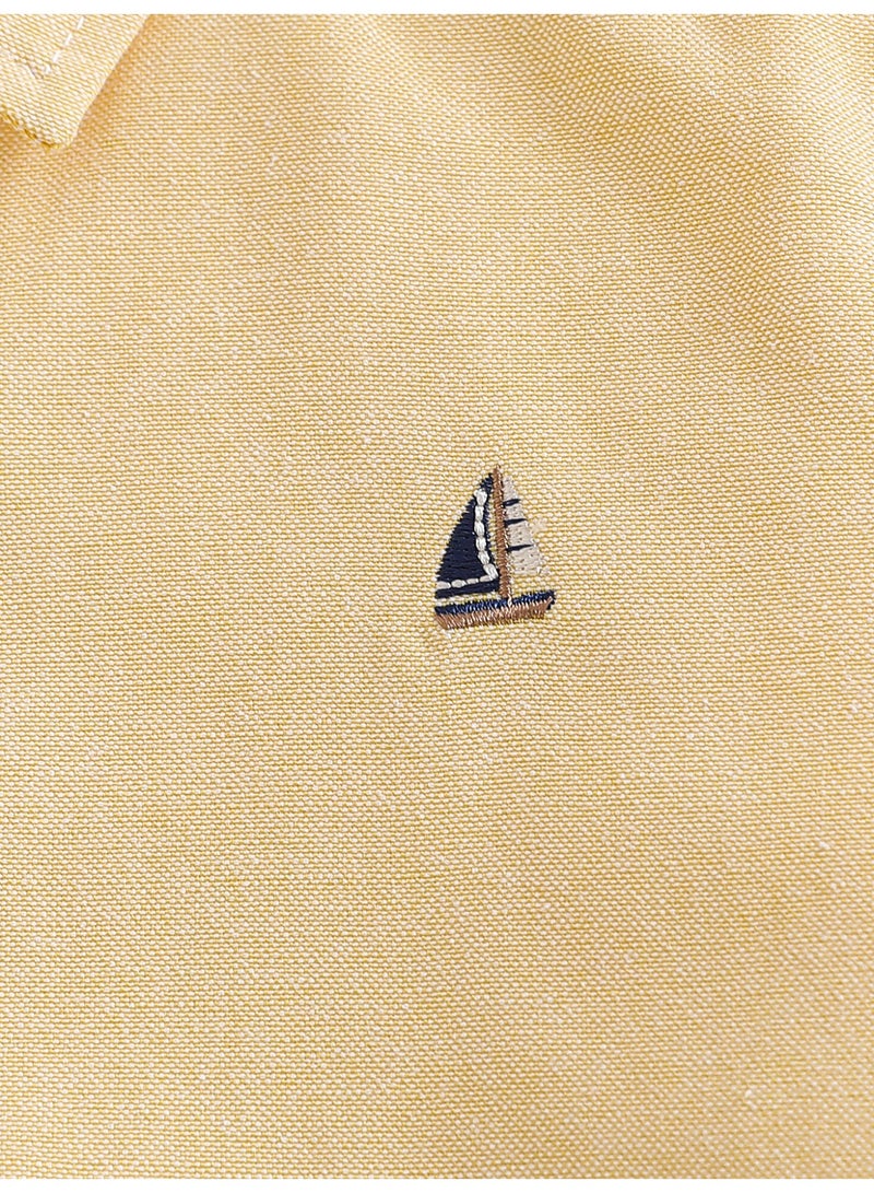 KUYEEBEAR Boys Long Sleeve Yellow Blouse - Image 4