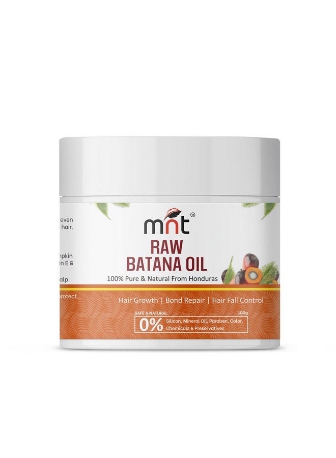 MNT Pure Raw Batana Oil For Hair Growth | Derived From American Oil Palm Nut | Promotes Thicker Hair Growth & Hair Nourishment | 100 Gm - Image 1