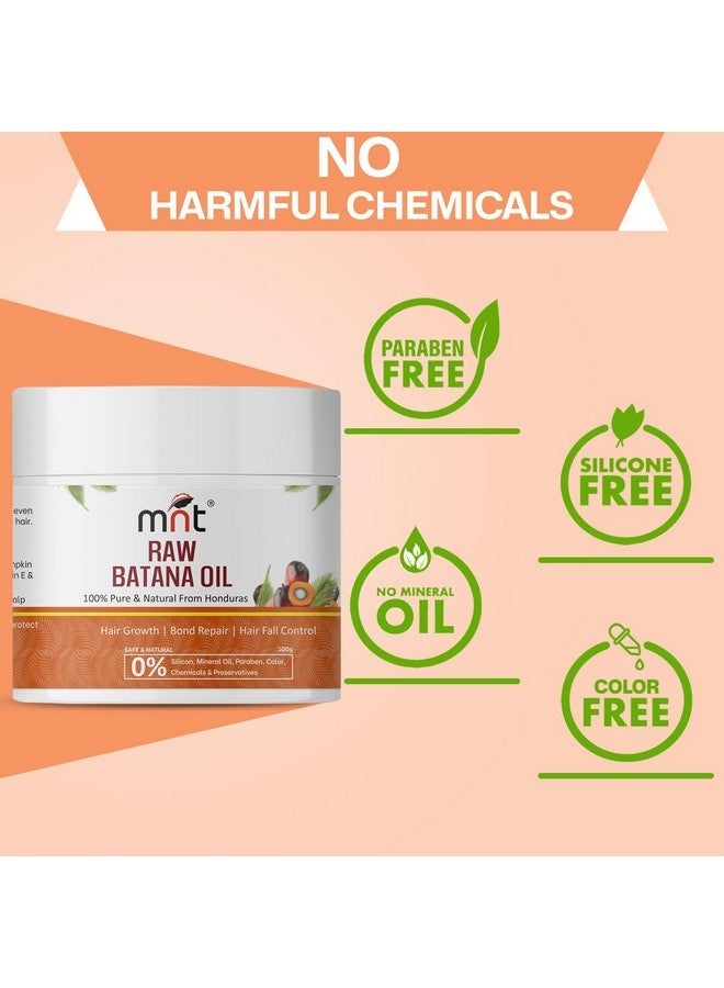 MNT Pure Raw Batana Oil For Hair Growth | Derived From American Oil Palm Nut | Promotes Thicker Hair Growth & Hair Nourishment | 100 Gm - Image 4