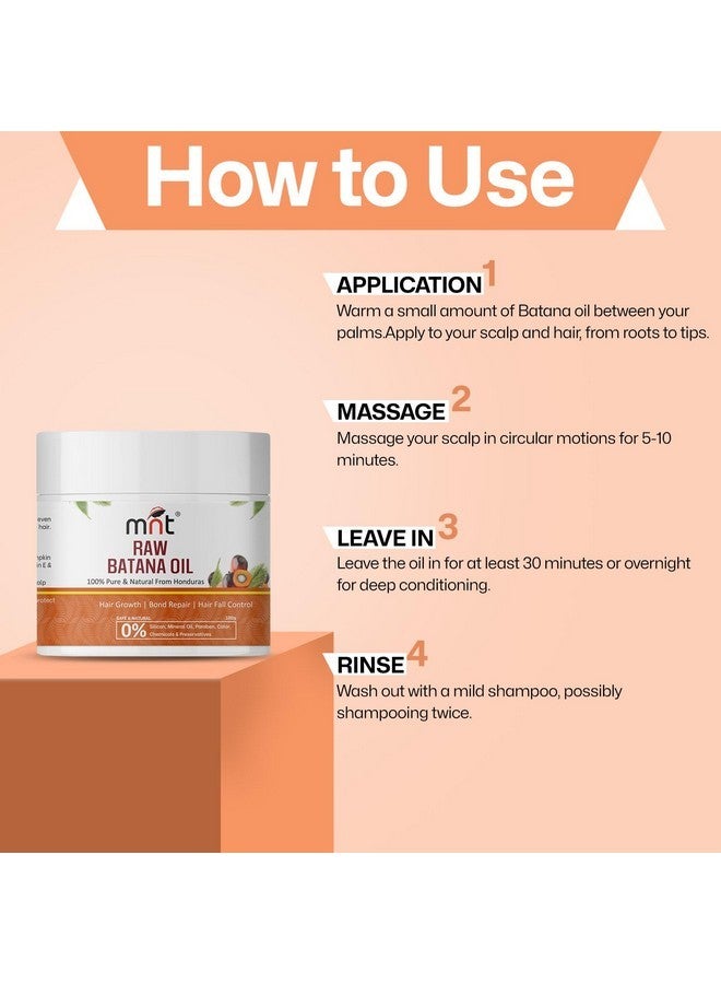 MNT Pure Raw Batana Oil For Hair Growth | Derived From American Oil Palm Nut | Promotes Thicker Hair Growth & Hair Nourishment | 100 Gm - Image 5