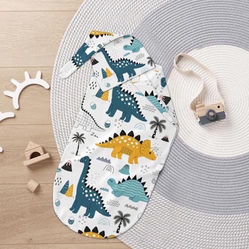 Jarverce Dinosaur Swaddle Blanket, Soft Swaddling Blanket Baby Clothes, Dinosaur Baby Stuff - Image 3