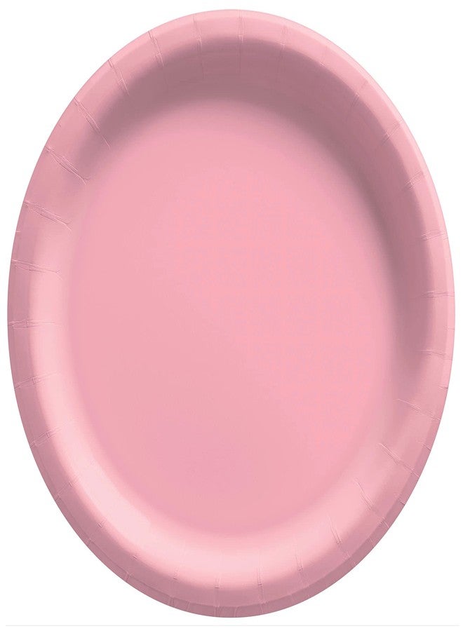 Amscan New Pink Round Paper Plates - 8.5" (Pack Of 20) - Perfect For Parties, Celebrations & Picnics