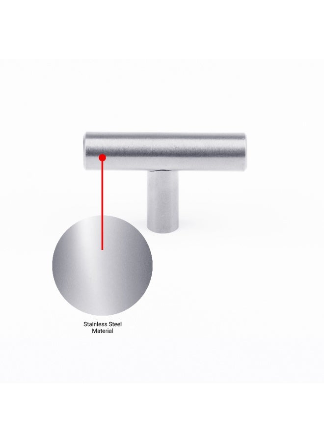 Cincinno Stellarum Premium Anti-Rust Stainless Steel Pull Handle – For Home & Office, 50mm Length, UV Protection, 2-Year Color Warranty, Salt Spray Tested (Stainless Steel Finish) - Image 3