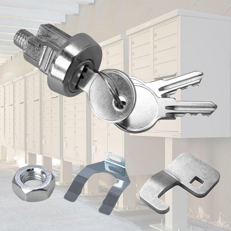 VIDABTE 1570 Replacement Mail Box Lock for 1570" F Series CBU & 4C Mail Units L-1172C C9100 National Mailbox. Replacement Tenant Mail Box Lock, Replacement USPS Mailbox Key Lock [with 3 Keys] - Image 3