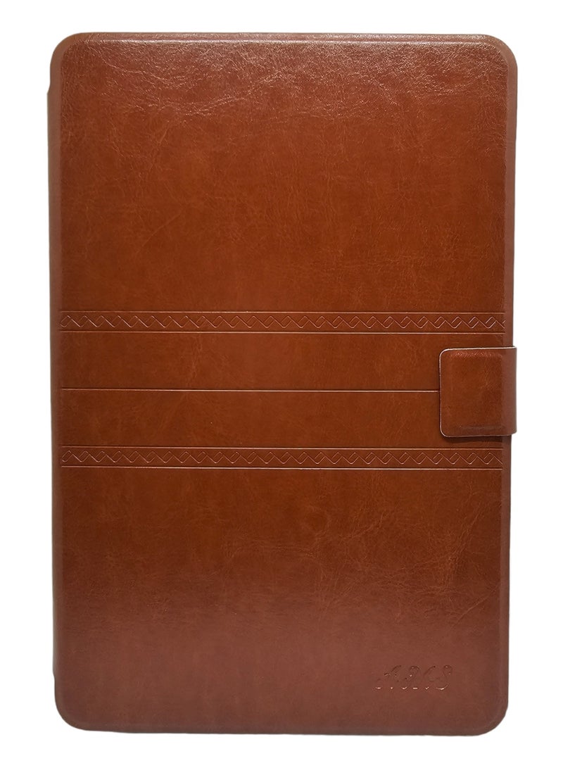 إيه إم إس غطاء حماية قلاب مزود بمسند لجهاز شاومي ريدمي باد 6 وباد 6 برو مقاس 11 بوصة - بني - Image 1