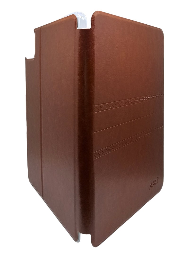 إيه إم إس غطاء حماية قلاب مزود بمسند لجهاز شاومي ريدمي باد 6 وباد 6 برو مقاس 11 بوصة - بني - Image 4