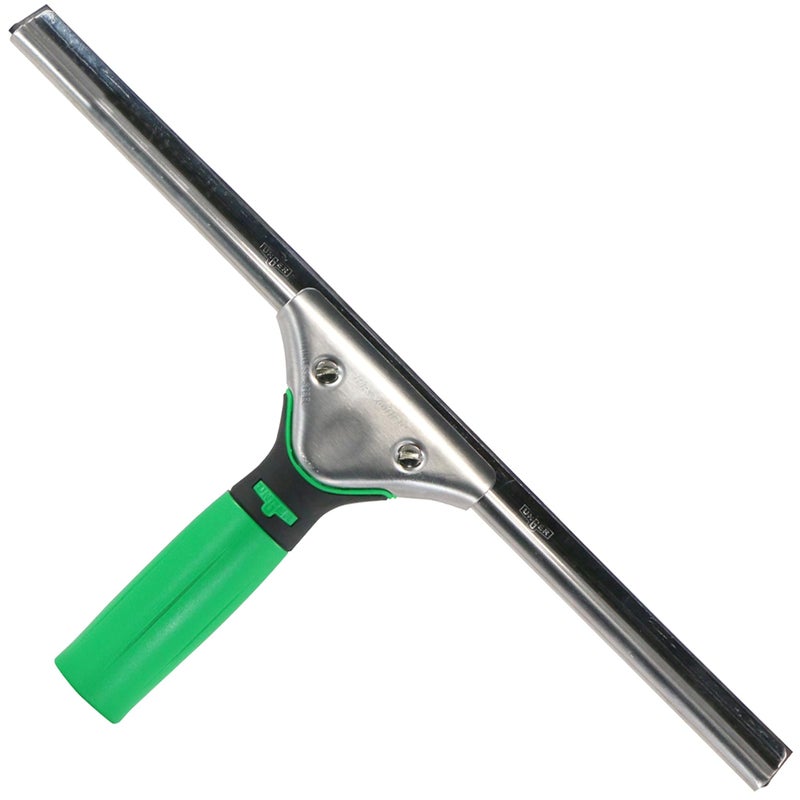 UNGER 79000 ErgoTec Window Squeegee 35cm - Rubber Squeegee Blade, Stainless Steel Channel & Rubber Grip Handle - Window Cleaning Equipment - Image 1