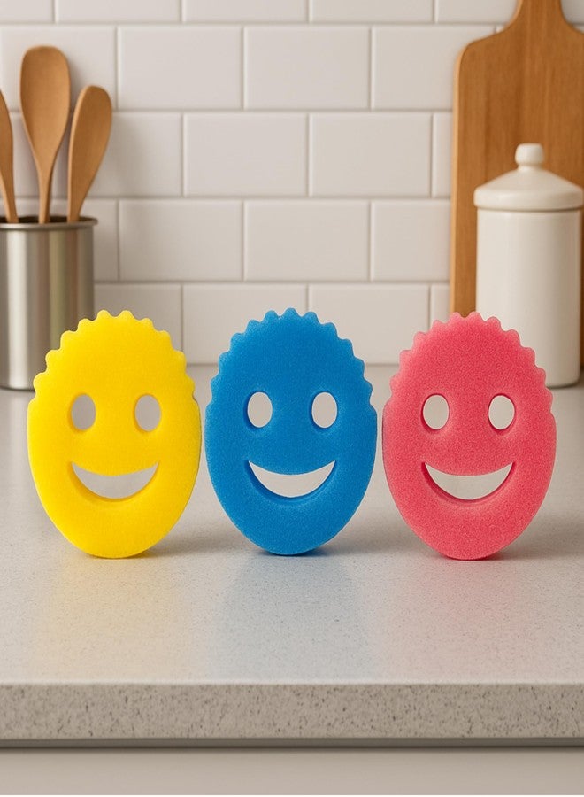DARKFISH Scratch-Free Multipurpose Dish Sponge - BPA Free & Made with Polymer Foam - Stain, Mold & Odor Resistant Kitchen Sponge (Pack of 3) - Image 2