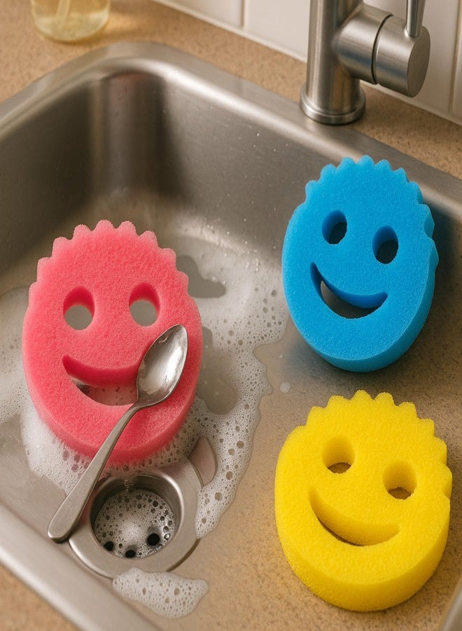 DARKFISH Scratch-Free Multipurpose Dish Sponge - BPA Free & Made with Polymer Foam - Stain, Mold & Odor Resistant Kitchen Sponge (Pack of 3) - Image 4