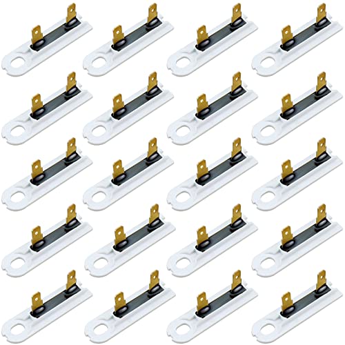 Techecook 𝙐𝙥𝙜𝙧𝙖𝙙𝙚𝙙 20Pack 3392519 Dryer Thermal Fuse by Techecook - Replacement for Whirl-Pool Ken-More Dryers - Compatible for Part 80005 3388651 WP3392519VP 694511 Thermal Fuse (20 Pack) - Image 1