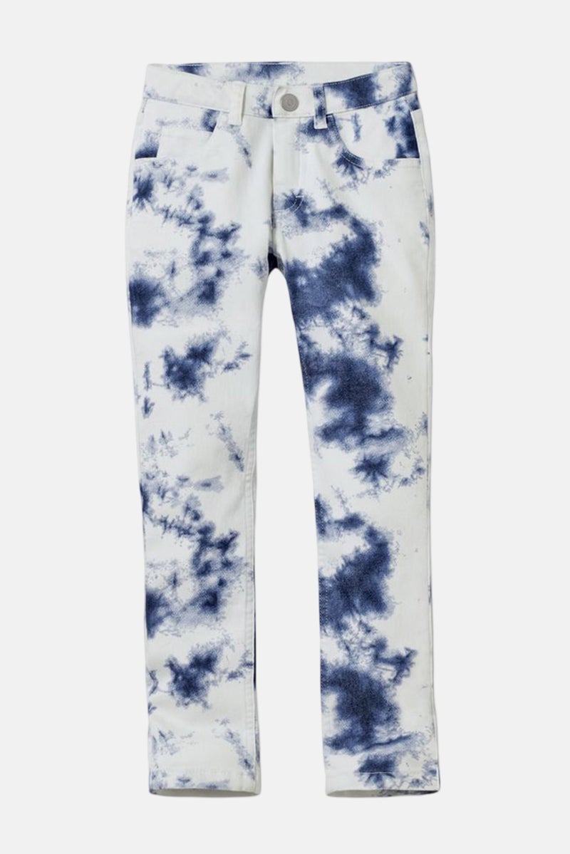 Tchibo Kids Girl Regular Fit Stretchable Jeans, White - Image 2