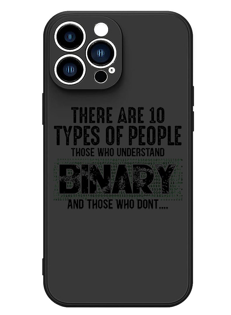 Theodor Protective Slim Fit Case Liquid Silicone Cover with Full Body Protection Anti-Scratch Shockproof Case For iPhone 15 Pro Max Black - Binary Black - Image 1