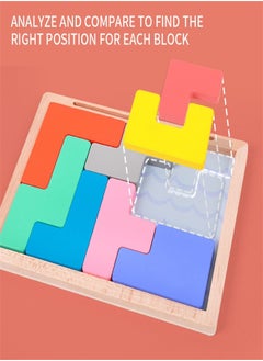 Generic Dementia Activities for Seniors Wooden Puzzle Pattern Blocks Products for Elderly with Dementia Products for Alzheimers Patients Easy Memory Gift  - Image 4
