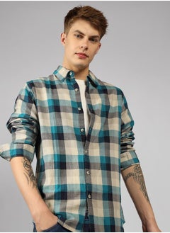 Dennis Lingo Multi Colour Regular Fit Cotton Shirt – Comfortable and Classic  - Image 1