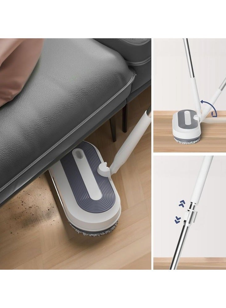 Denx Cordless Electric Mop for Floor Cleaning – Dual-Spin, Water Spray, LED Lights, Adjustable Handle, 200ml Tank, 50 Min Battery, Multi-Surface Use - Image 4