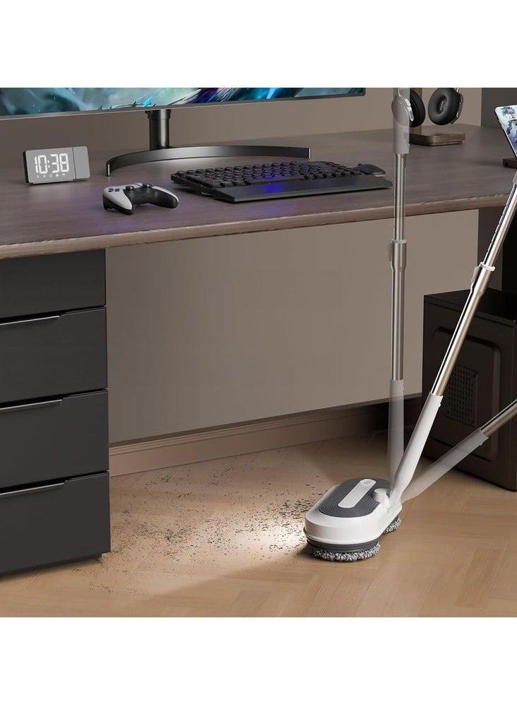 Denx Cordless Electric Mop for Floor Cleaning – Dual-Spin, Water Spray, LED Lights, Adjustable Handle, 200ml Tank, 50 Min Battery, Multi-Surface Use - Image 5