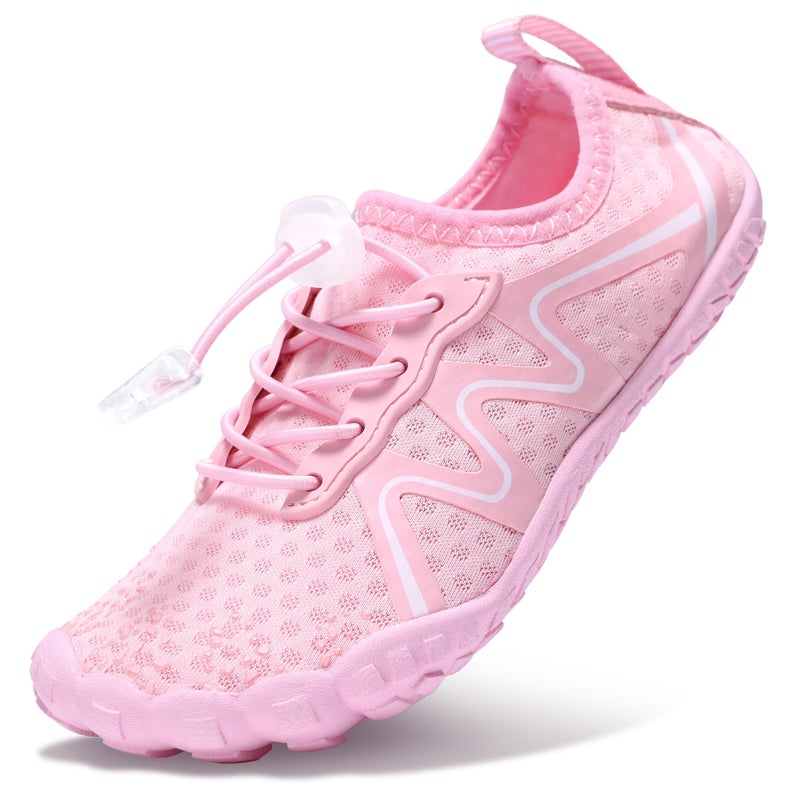 Stelle Water Shoes for Kids Girls Boys Swim Beach Hiking Barefoots Shoes for ToddlerLittleBig KidsPink13ML - Image 2