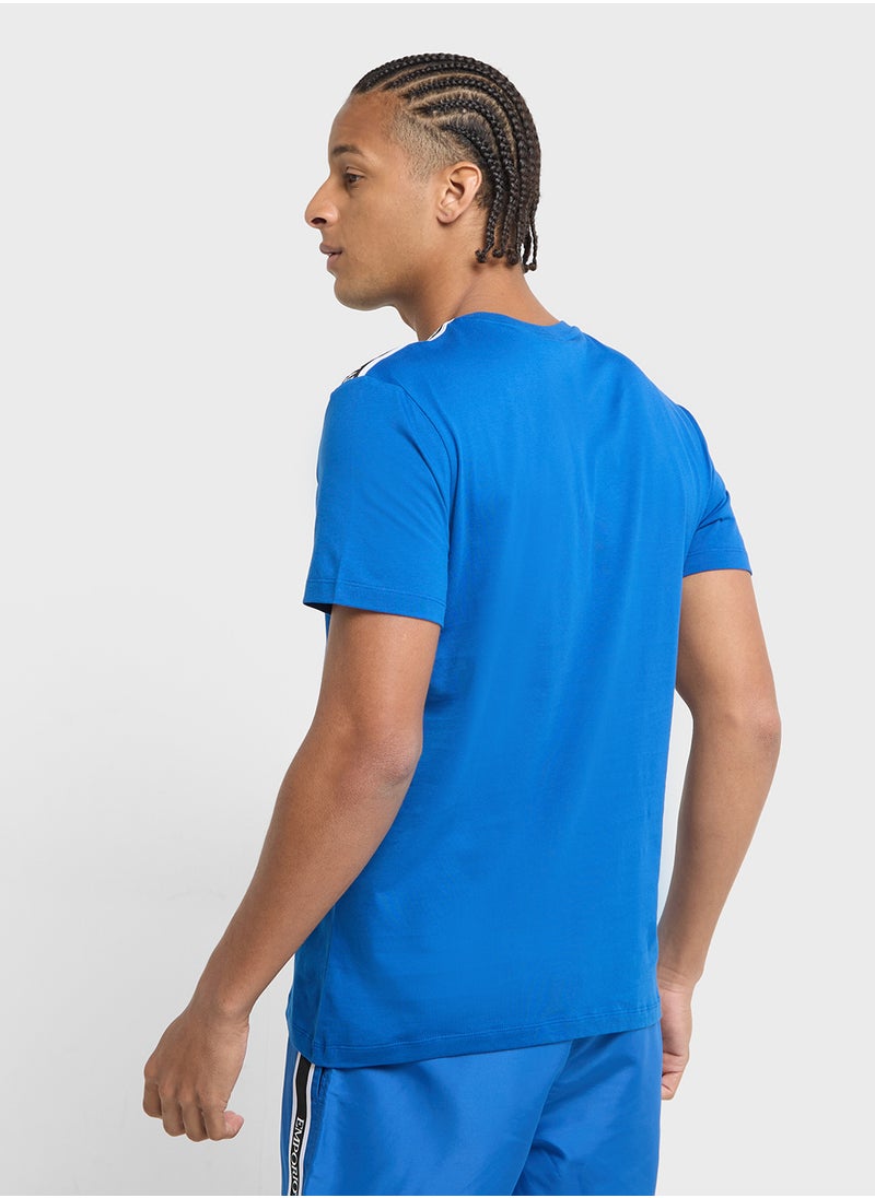 EMPORIO ARMANI Beachwear Logo Crew Neck T-Shirt  - Image 2