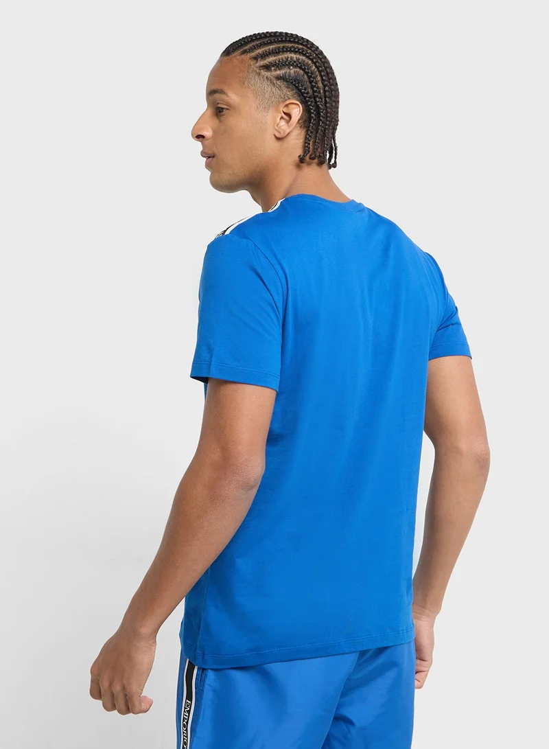 EMPORIO ARMANI  Beachwear Logo Crew Neck T-Shirt for Men | Best Price UAE